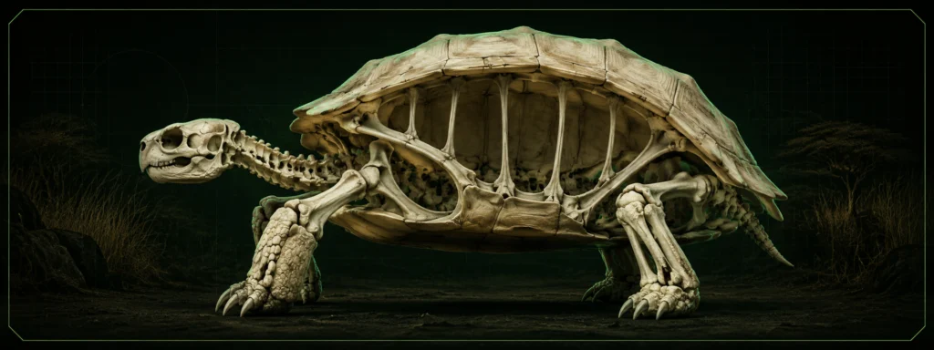 Skelett von Afrikanische Spornschildkröte