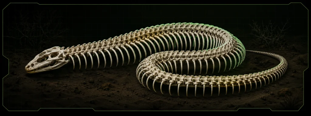 Skelett von Kenia-Sandboa