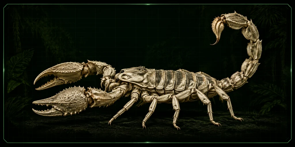 Skelett von Kaiserskorpion